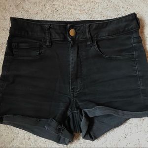 Black High Waisted Shorts